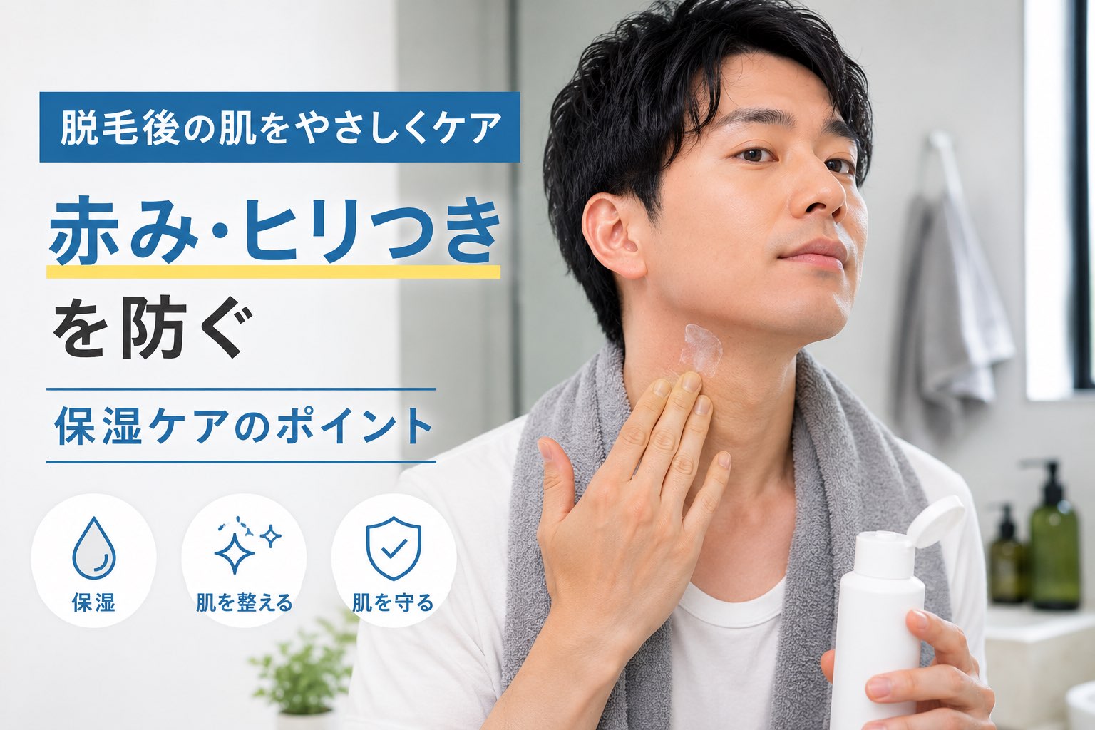 メンズ脱毛後のアフターケア完全ガイド｜当日・翌日・1週間の注意点